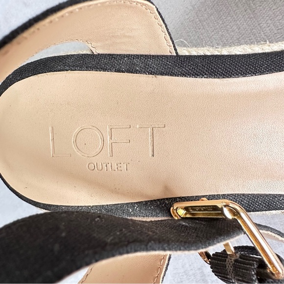 LOFT Leopard Print Wedges Size 7 - Picture 6 of 7